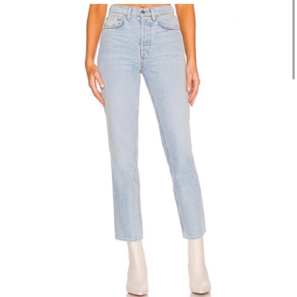 New GRLFRND Cassidy Midrise Straight Jeans In Park Slope Size 26 - Picture 2 of 8